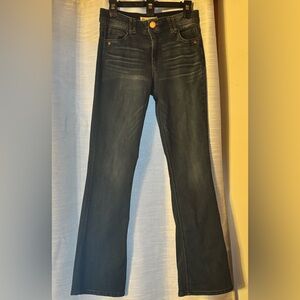 Democracy "Ab"solution High Rise Embroidered Indigo Itty Bitty Boot Jean